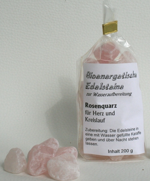 Wassersteine Rosenquarz